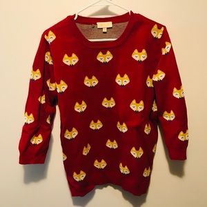 Quirky fox print sweater!